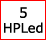 5 светодиодов HP