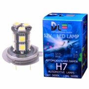   Светодиодная автомобильная лампа Н7 - SMD5050 13Led 3.2Вт Black