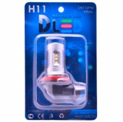   Светодиодная автомобильная лампа Н11 - SMD2323 12Led + Cree 2Led + Линза 22вт 12v