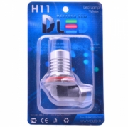   Светодиодная автомобильная лампа Н11 - Cree 1Led + Линза 5Вт 12v