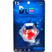   Светодиодная автомобильная лампа T5 - DIP 3Led 0-2Вт 12v Красный