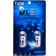   Светодиодная автомобильная лампа BA9S T4W - HP 1Led 1Вт 12v Белый