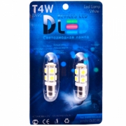   Светодиодная автомобильная лампа BA9S T4W - SMD5050 9Led 2.16Вт 12v Белый