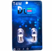   Светодиодная автомобильная лампа BA9S T4W - DIP 1Led 0.1Вт 12v Капля Зелёный
