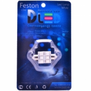   Светодиодная автомобильная лампа C5W SV8-5 31мм - SMD5050 6Led 1.44Вт 12v Красный