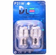   Светодиодная автомобильная лампа P21W - 1156 - Super-Flux 13Led 1.3Вт 12v Желтый