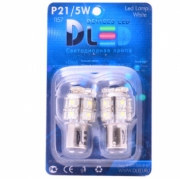   Светодиодная автомобильная лампа P21-5W - 1157 - Super-Flux 13Led 1.3Вт 12v Красный