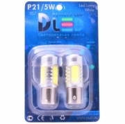   Светодиодная автомобильная лампа P21-5W - 1157 - HP 4Led +линза 6Вт 12v Жёлтый