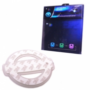   Светящаяся эмблема для Nissan Bluebird Sylphy двухцветная Красный-Синий