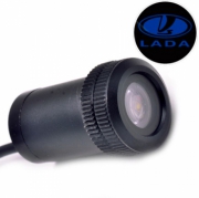   Врезной проектор в дверь авто Lada blue 045