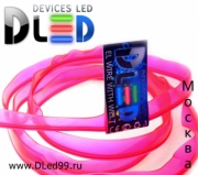   EL Гибкий холодный неон-шнур 2.3мм Красный с фиксатором