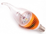   Светодиодная лампа E14 3W Теплый белый