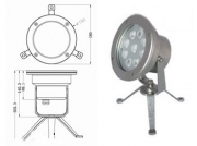   Светодиодный подводный светильник 7x3W