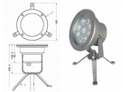   Светодиодный подводный светильник 9x3W