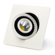   Поворотный встраиваемый светодиодный светильник DLed 1 COB 7W (квадрат)