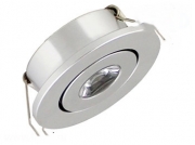   Светодиодный встраиваемый светильник 1x1W