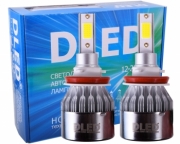   Aвтомобильная cветодиодная лампа H9 C6 DLED