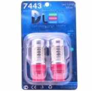   Светодиодная автомобильная лампа 7443 - W21/5W - 6W (Линза)