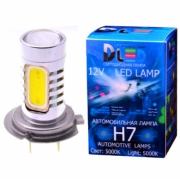   Светодиодная автомобильная лампа H7 - HP - 6W (Линза)